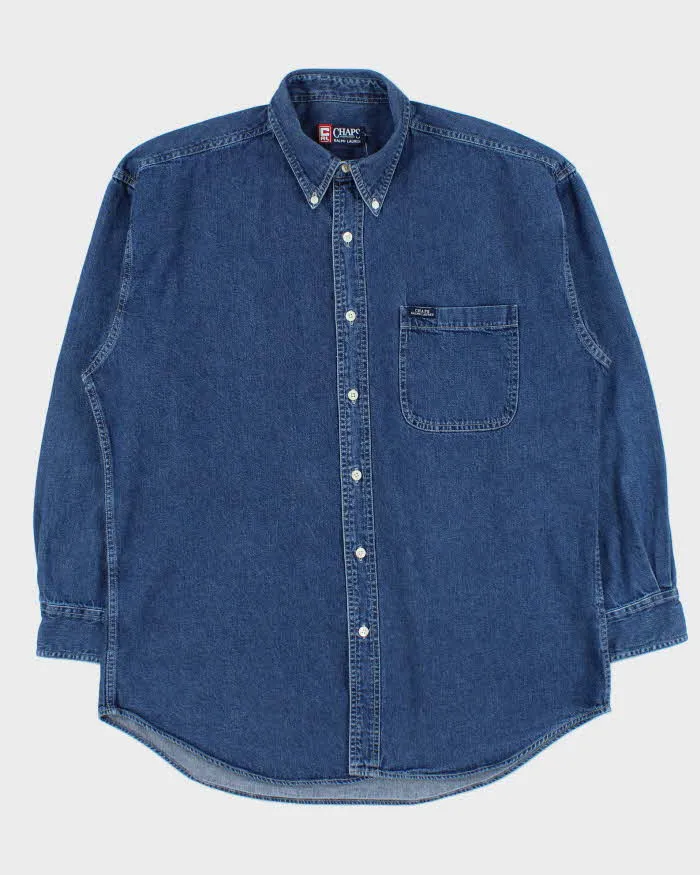 Vintage Y2K 00s Chaps Ralph Lauren Heavyweight Long Sleeve Denim Shirt - L sold by Rokit