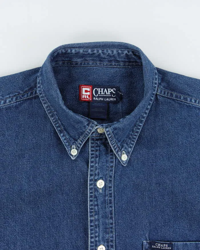 Vintage Y2K 00s Chaps Ralph Lauren Heavyweight Long Sleeve Denim Shirt - L sold by Rokit product image thumbnail 5