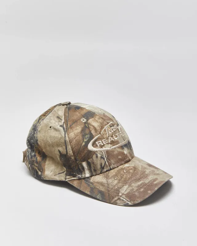 Vintage Y2K 00s Realtree Camo Team Velcro Baseball Cap - OS made by Rokit