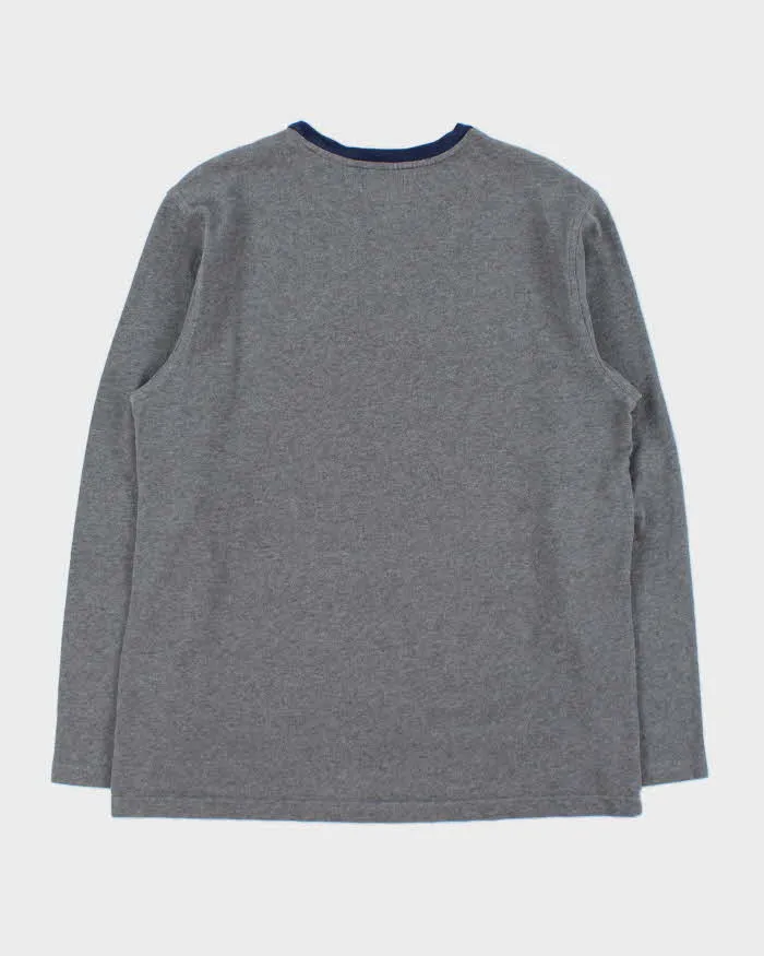 Vintage Brooks Brothers "346" Marl Grey Heavyweight Long Sleeve Crewneck T-Shirt - L sold by Rokit product image thumbnail 2
