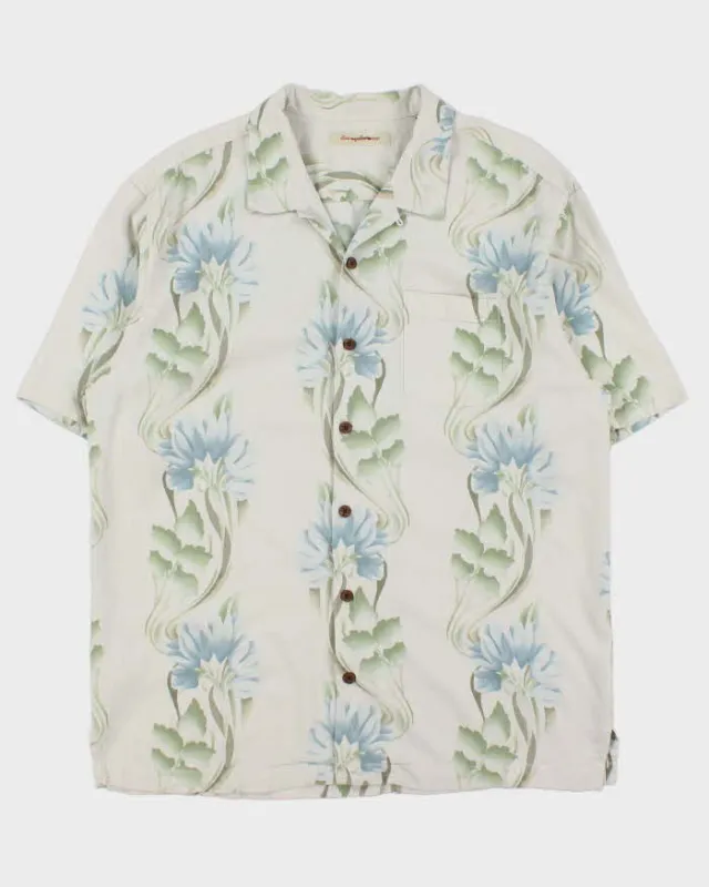 Vintage Y2K 00s Tommy Bahama Floral Silk Hawaiian Shirt - XL made by Tommy Bahama