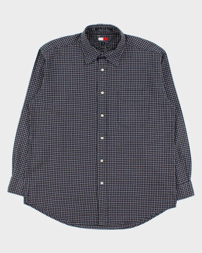 Vintage 1990s Tommy Hilfiger Windowpane Check Long Sleeve Shirt - L sold by Rokit