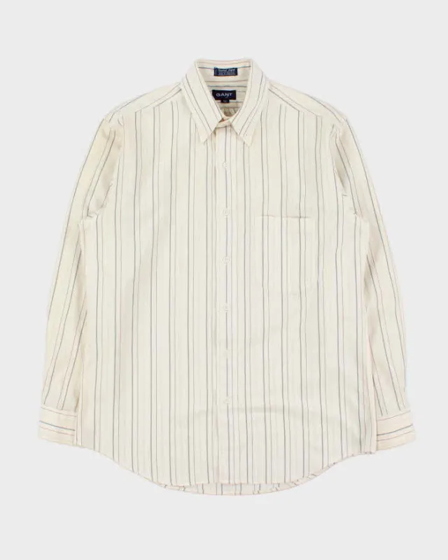 Vintage 1990s Gant Purebred Oxford Striped Long Sleeve Shirt - M made by Rokit