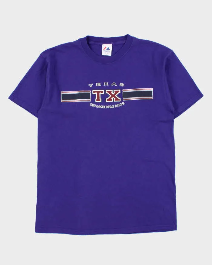 Vintage Y2K 00s Majestic Texas Lone Star State Heavyweight Crewneck T-Shirt - L sold by Rokit