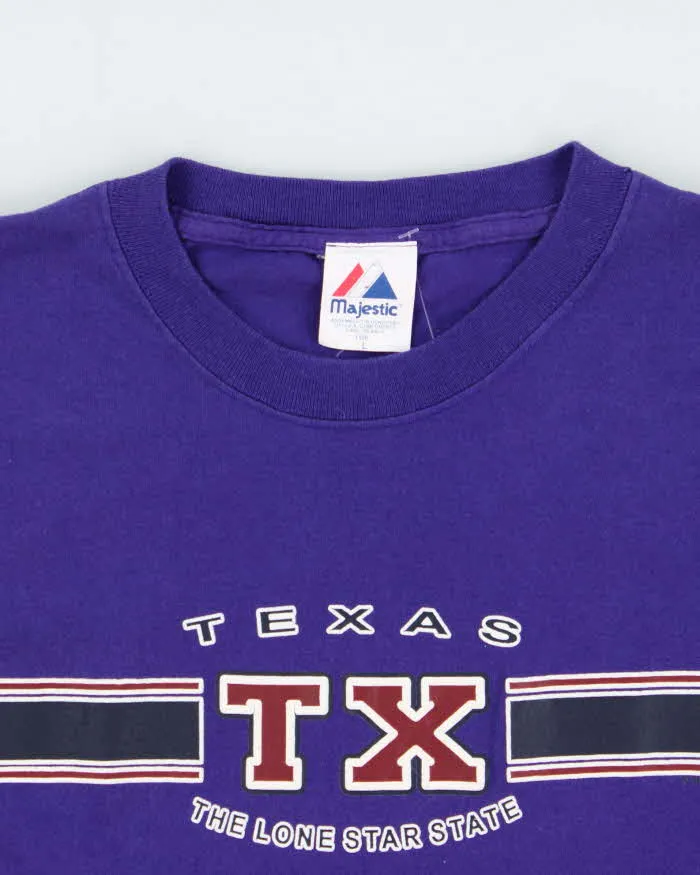 Vintage Y2K 00s Majestic Texas Lone Star State Heavyweight Crewneck T-Shirt - L sold by Rokit product image thumbnail 5
