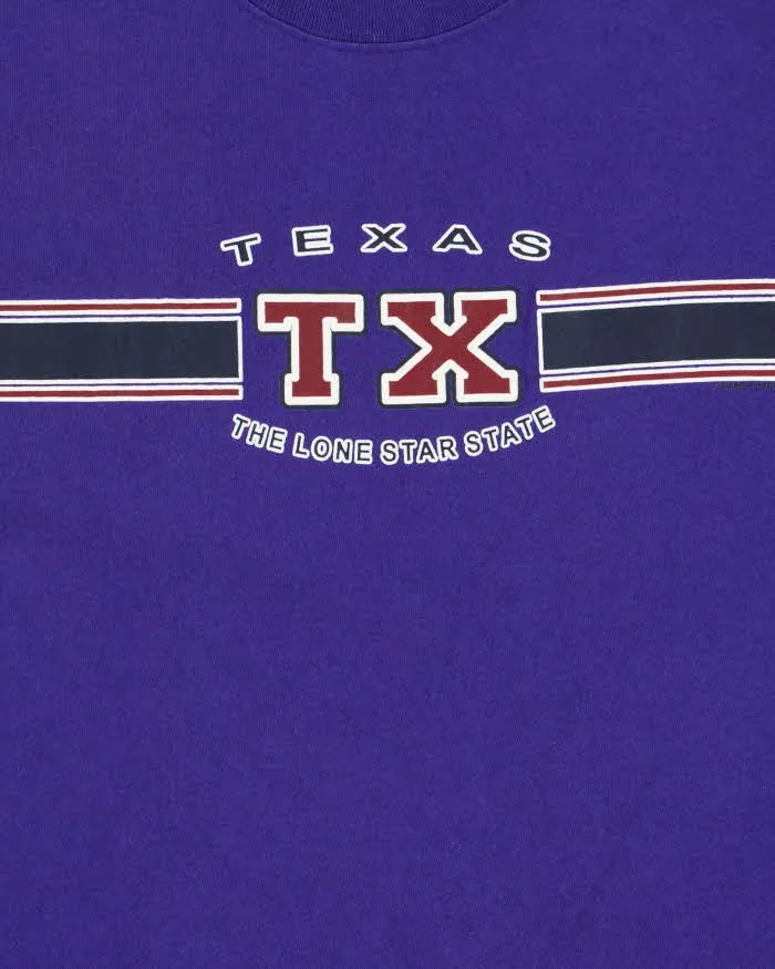 Vintage Y2K 00s Majestic Texas Lone Star State Heavyweight Crewneck T-Shirt - L sold by Rokit product image thumbnail 4