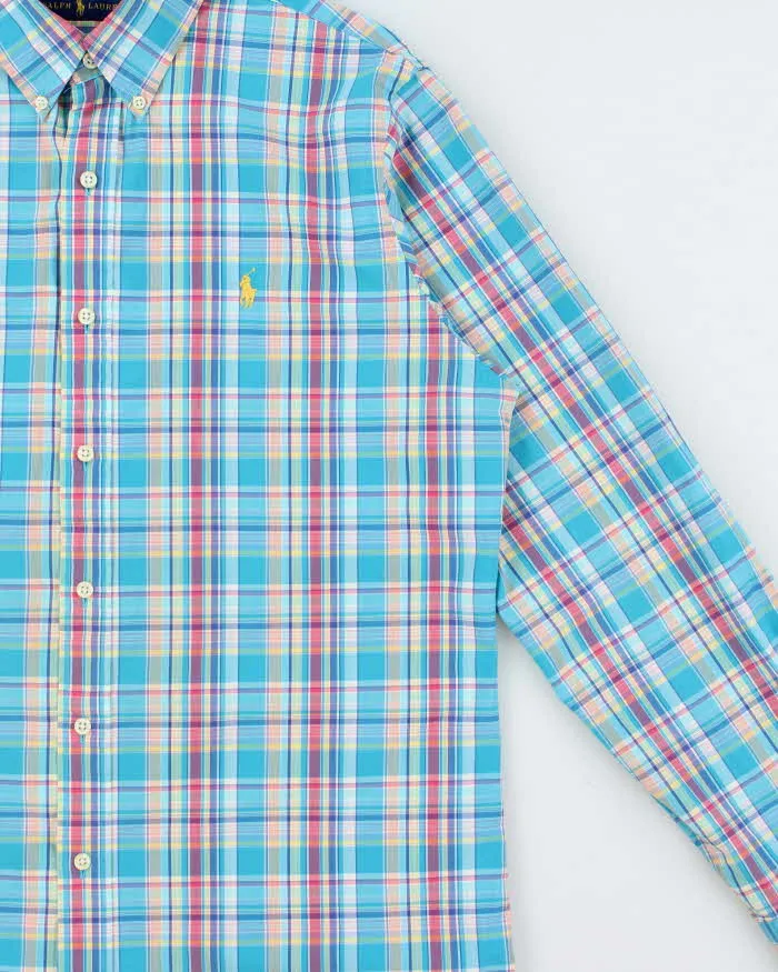 Vintage Ralph Lauren Plaid Classic Fit Long Sleeve Shirt - M sold by Rokit product image thumbnail 3