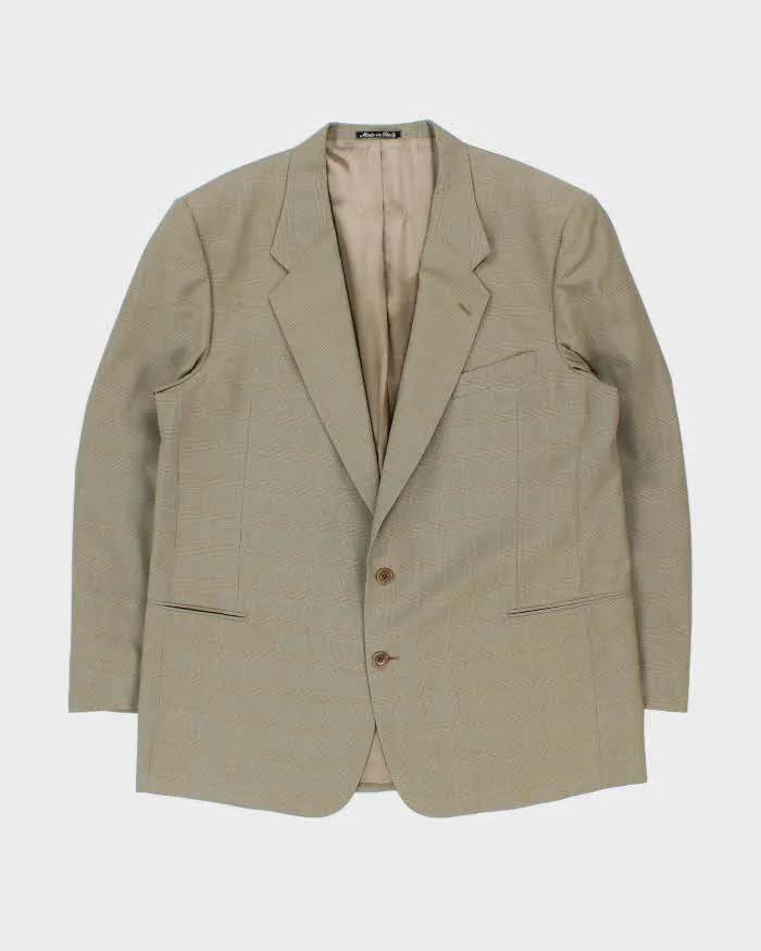 Vintage 1980s Valentino Uomo Wool Houndstooth Check Single Breasted Blazer - XXL sold by Rokit