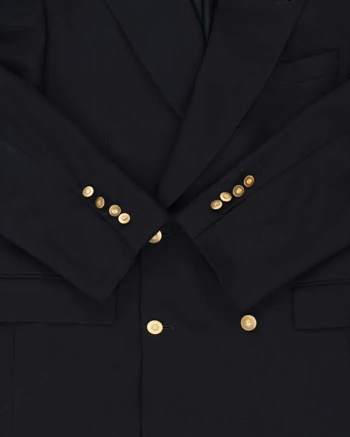 Vintage 1990s Hugo Boss Navy Wool Double Breasted Blazer - M sold by Rokit product image thumbnail 4