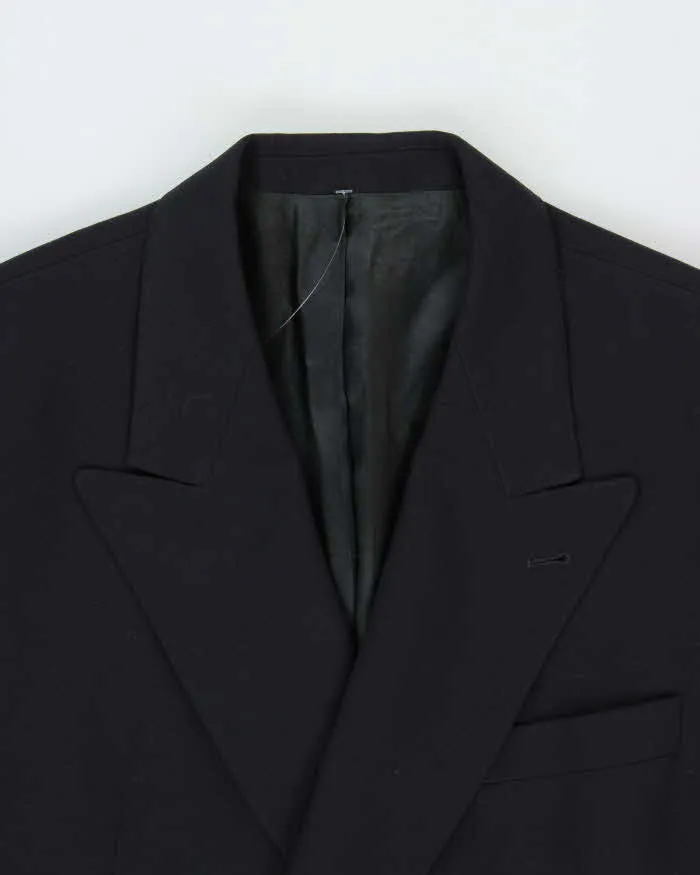 Vintage 1990s Hugo Boss Navy Wool Double Breasted Blazer - M sold by Rokit product image thumbnail 5