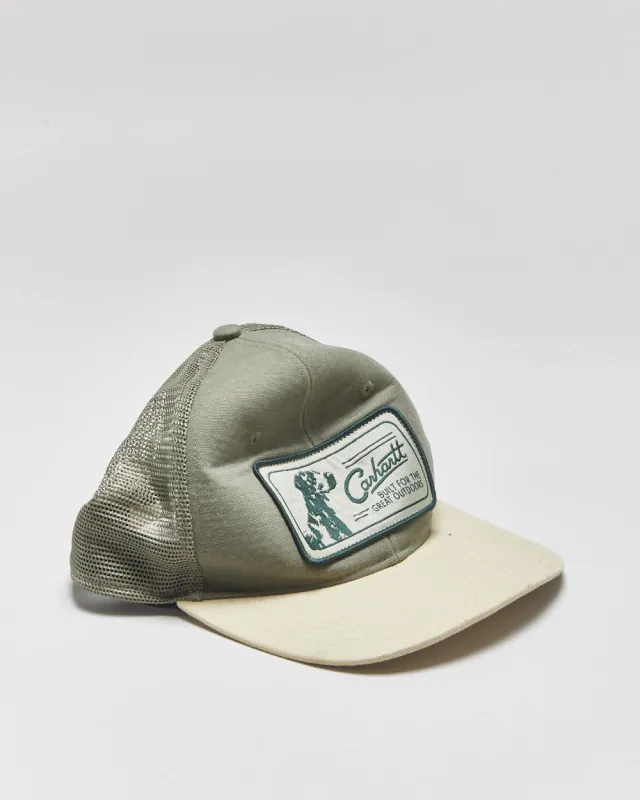 Vintage Carhartt Canvas Dog Patch Trucker Hat - OS made by Carhartt