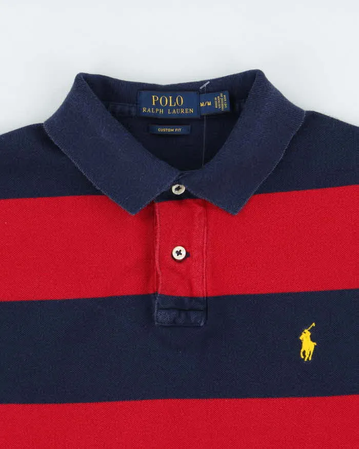 Vintage Polo Ralph Lauren Striped Custom Fit Short Sleeve Polo Shirt - M sold by Rokit product image thumbnail 5