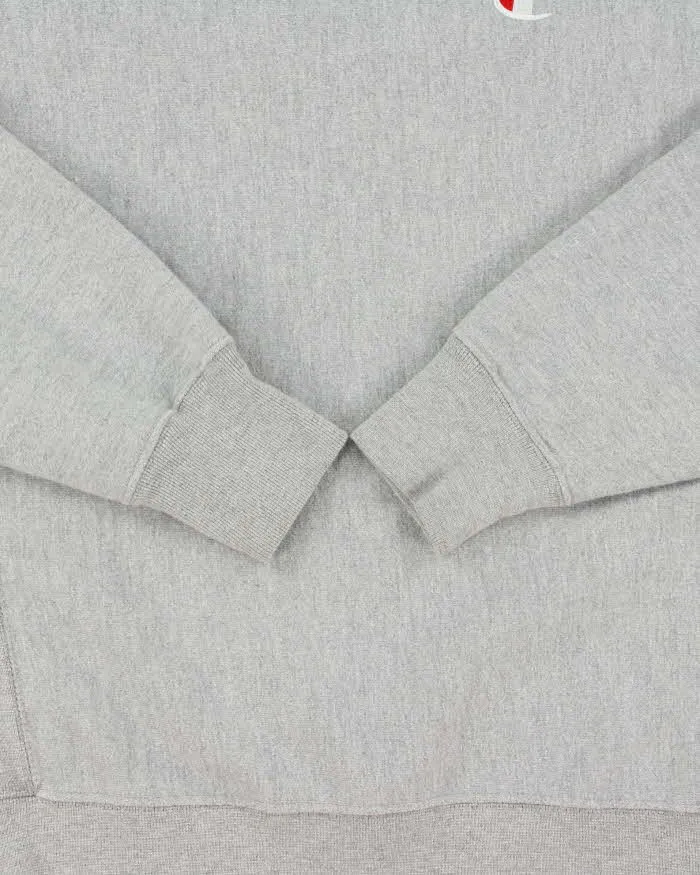 Vintage Champion Marl Grey Reverse Weave Heavyweight Crewneck Sweatshirt - M sold by Rokit product image thumbnail 4