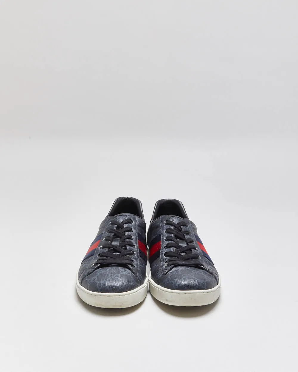 2022 Gucci Ace Leather Monogram Supreme Python Web Low Trainers - UK9.5 sold by Rokit product image thumbnail 3
