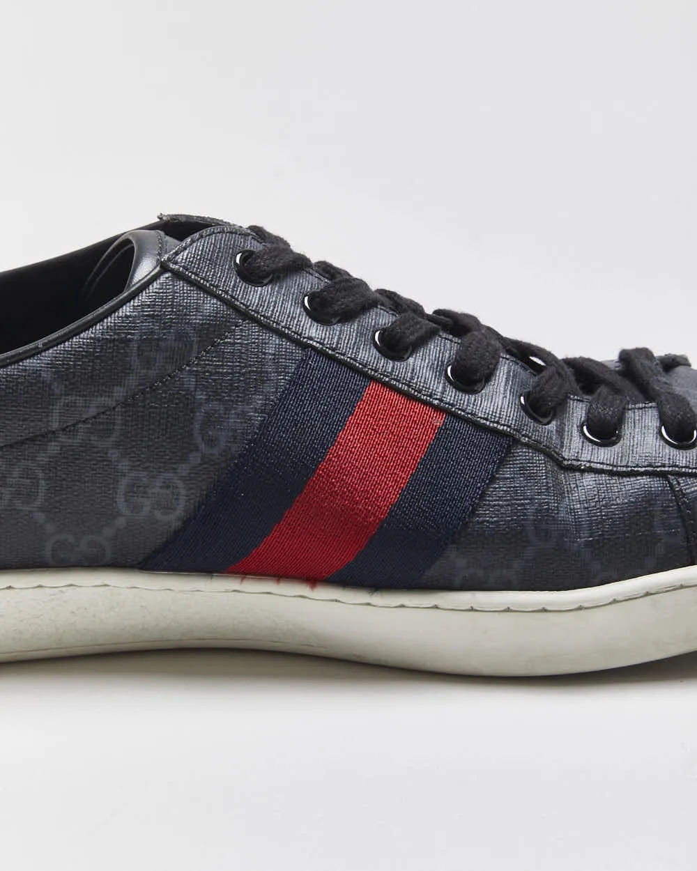 2022 Gucci Ace Leather Monogram Supreme Python Web Low Trainers - UK9.5 sold by Rokit product image thumbnail 5