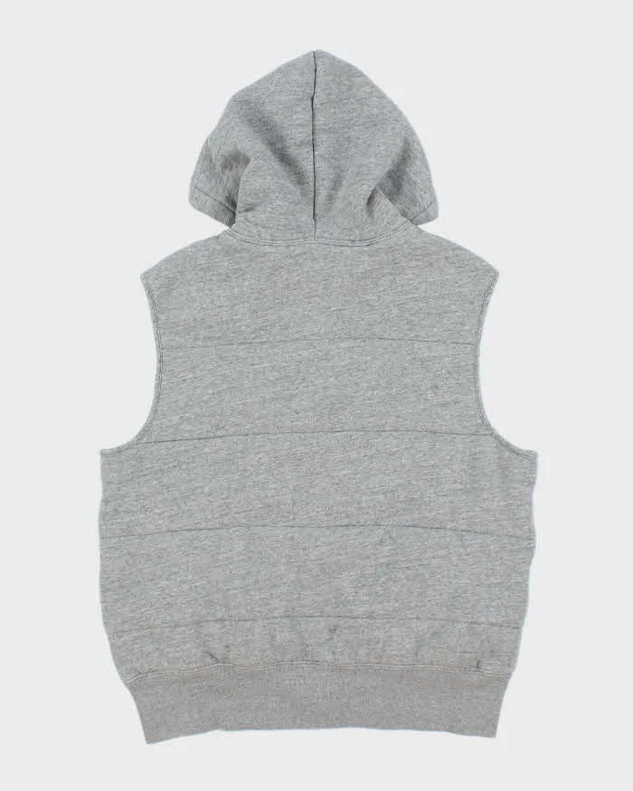 Vintage Ralph Lauren Polo Club Ath Div. Marl Heavyweight Ribbed Gilet Hoodie - L sold by Rokit product image thumbnail 2