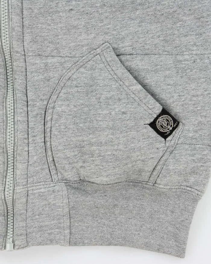 Vintage Ralph Lauren Polo Club Ath Div. Marl Heavyweight Ribbed Gilet Hoodie - L sold by Rokit product image thumbnail 4