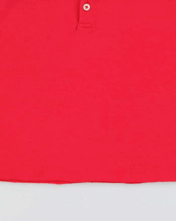 Vintage Y2K 00s Ralph Lauren Women's Exposed Hem Short Sleeve Polo Shirt - S sold by Rokit product image thumbnail 4