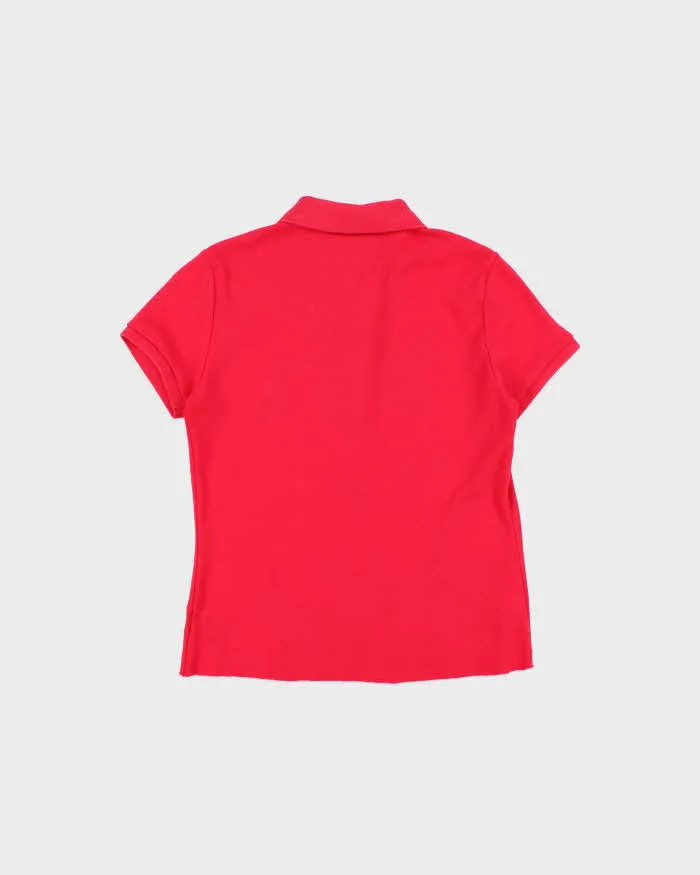 Vintage Y2K 00s Ralph Lauren Women's Exposed Hem Short Sleeve Polo Shirt - S sold by Rokit product image thumbnail 2