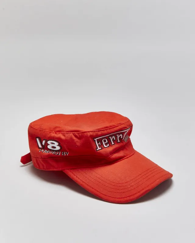 Vintage Y2K 00s Ferrari Gear V8 Embroidered Adjustable Army Cap - OS made by Ferrari