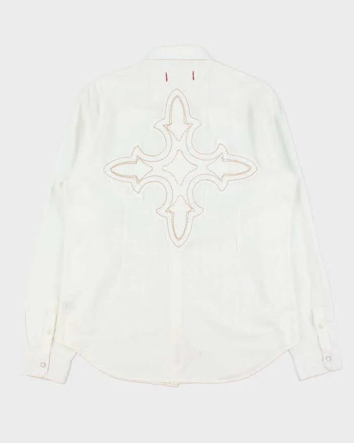 Vintage Y2K 00s Guess Striped Embroidered Long Sleeve Western Shirt - L sold by Rokit product image thumbnail 2