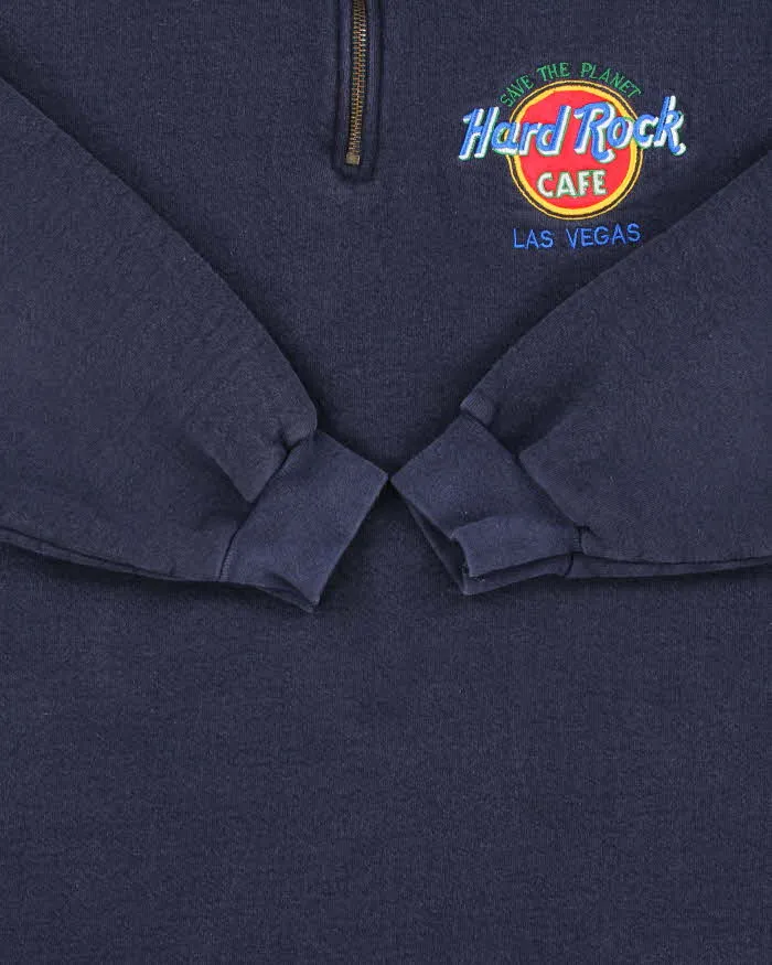 Vintage 1990s Hard Rock Cafe Las Vegas Heavyweight Quarter-Zip Sweatshirt - L sold by Rokit product image thumbnail 4