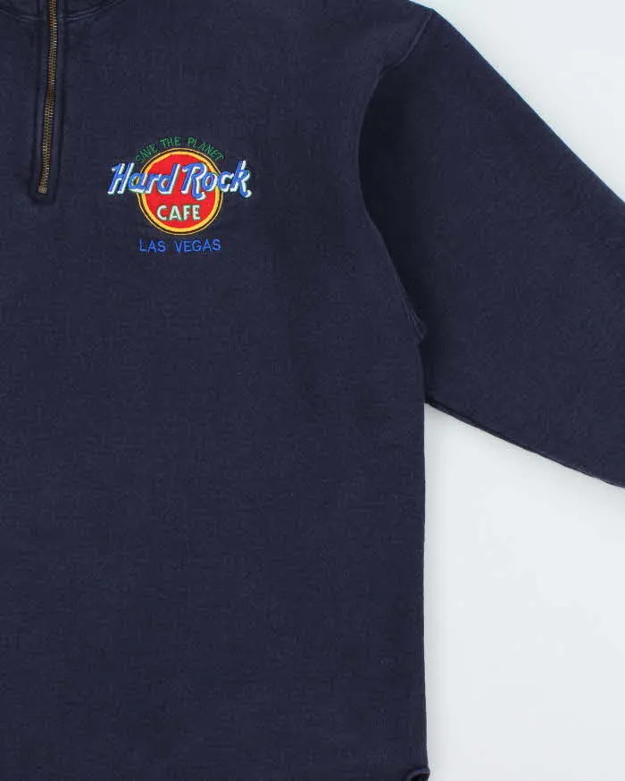 Vintage 1990s Hard Rock Cafe Las Vegas Heavyweight Quarter-Zip Sweatshirt - L sold by Rokit product image thumbnail 3