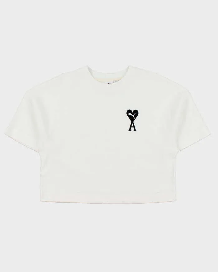 2022 Puma x Ami Women's Heavyweight Cropped Crewneck T-Shirt - M sold by Rokit