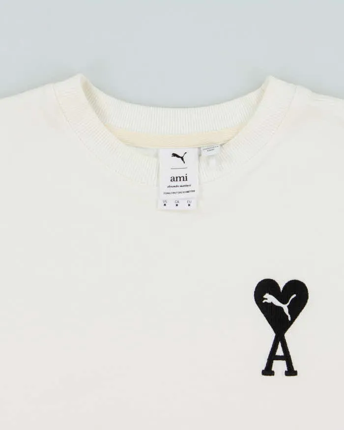 2022 Puma x Ami Women's Heavyweight Cropped Crewneck T-Shirt - M sold by Rokit product image thumbnail 5