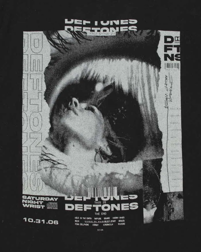 Vintage Deftones Saturday Night Wrist 2006 Tultex Crewneck T-Shirt - XL sold by Rokit product image thumbnail 4
