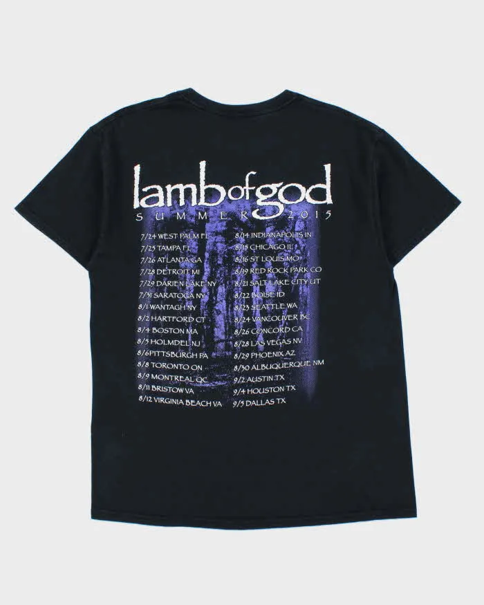 Lamb Of God Summer 2015 USA Tour Gildan Heavyweight Crewneck T-Shirt - L sold by Rokit product image thumbnail 2