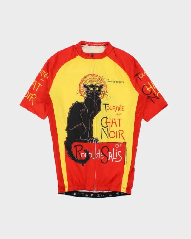 Vintage Freestyle Cycling Tournee Du Chat Noir Full-Zip Cycling Jersey - M made by Rokit