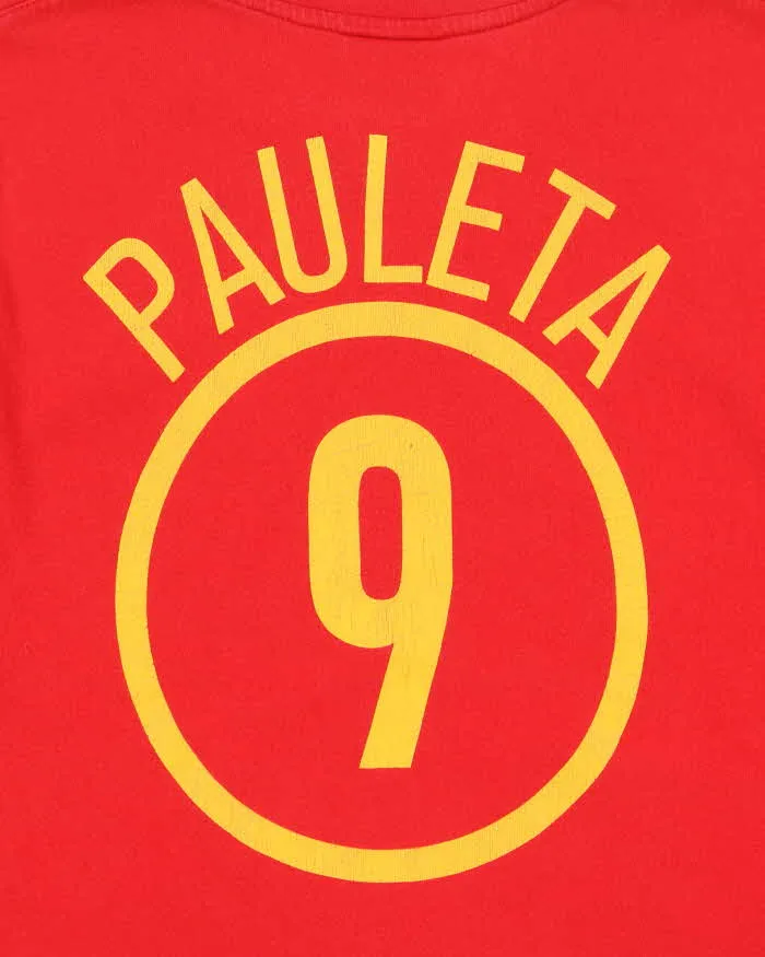 Vintage 2002 Y2K Nike Portugal Futebol #9 Pauleta Heavyweight Crewneck T-Shirt - S sold by Rokit product image thumbnail 4