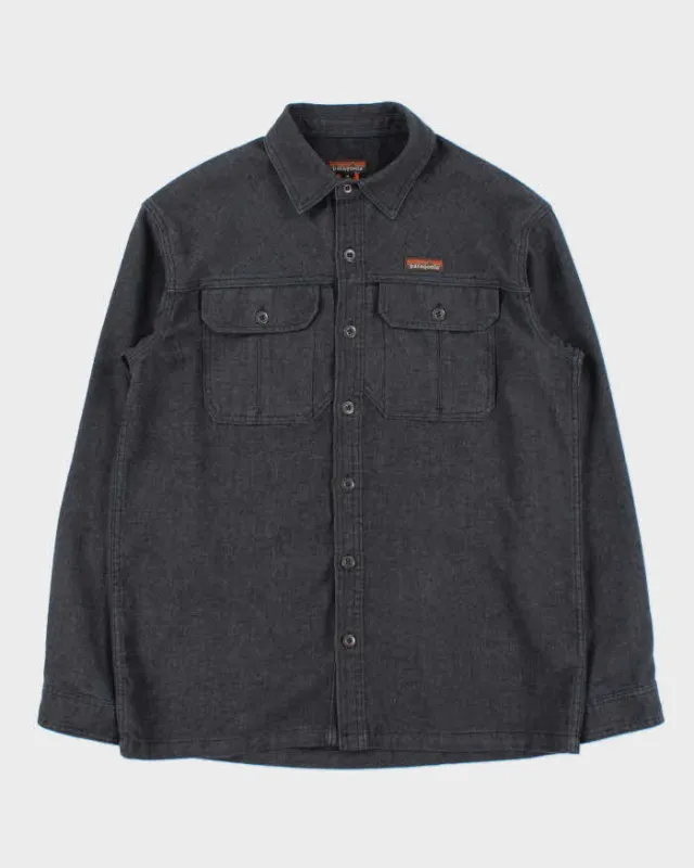 SP22 Patagonia Heavyweight Recycled Hemp Long Sleeve Denim Workwear Shirt - M made by Patagonia