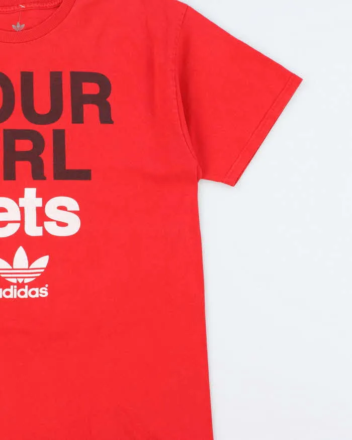 Vintage Y2K 00s Adidas Originals 'Your Girl Gets It' Heavyweight Crewneck T-Shirt - L sold by Rokit product image thumbnail 3