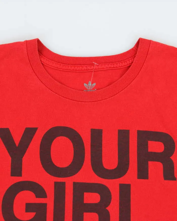Vintage Y2K 00s Adidas Originals 'Your Girl Gets It' Heavyweight Crewneck T-Shirt - L sold by Rokit product image thumbnail 5