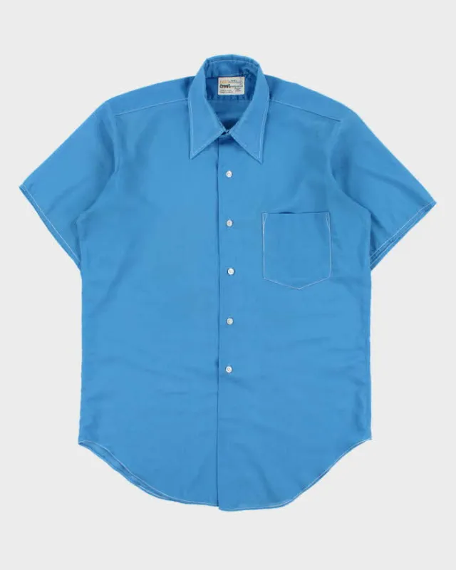 Vintage 1970s Gold Crest By Darby PermaPress Short Sleeve Shirt - M made by Rokit
