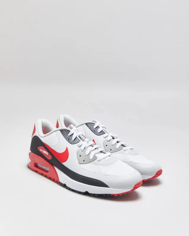 DS 2022 Nike Air Max 90 Golf White/Black/Photon Dust/University Red Trainers - UK11 made by Nike