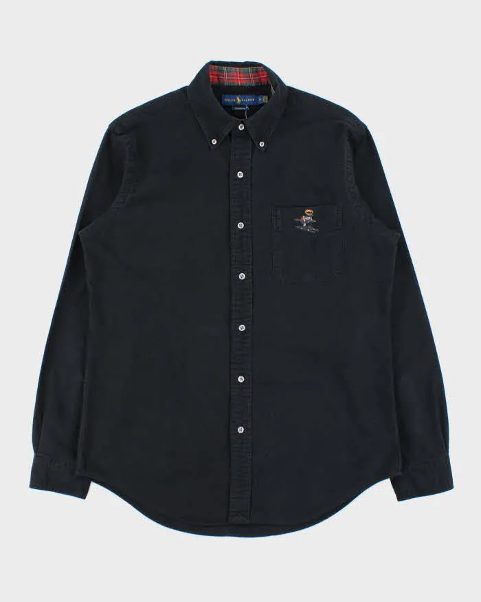 Vintage Ralph Lauren Polo Bear Ski Brushed Cotton Classic Fit Long Sleeve Shirt - M sold by Rokit