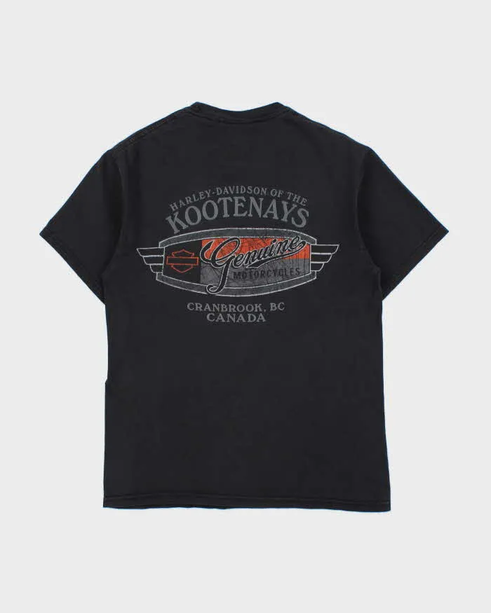 Vintage Harley Davidson Kootenays Hanes Beefy Crewneck T-Shirt - M sold by Rokit product image thumbnail 2