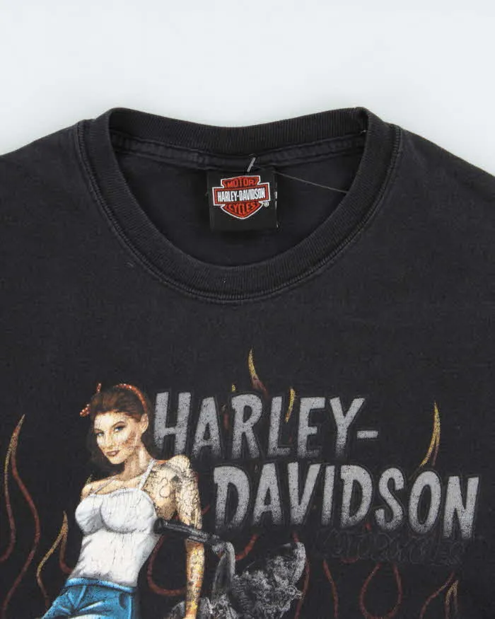 Vintage Harley Davidson Kootenays Hanes Beefy Crewneck T-Shirt - M sold by Rokit product image thumbnail 5