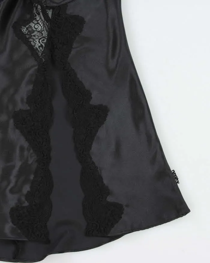 Vintage Y2k 2000s La Senza Tie Back Lace Split Front Cami - S sold by Rokit product image thumbnail 4