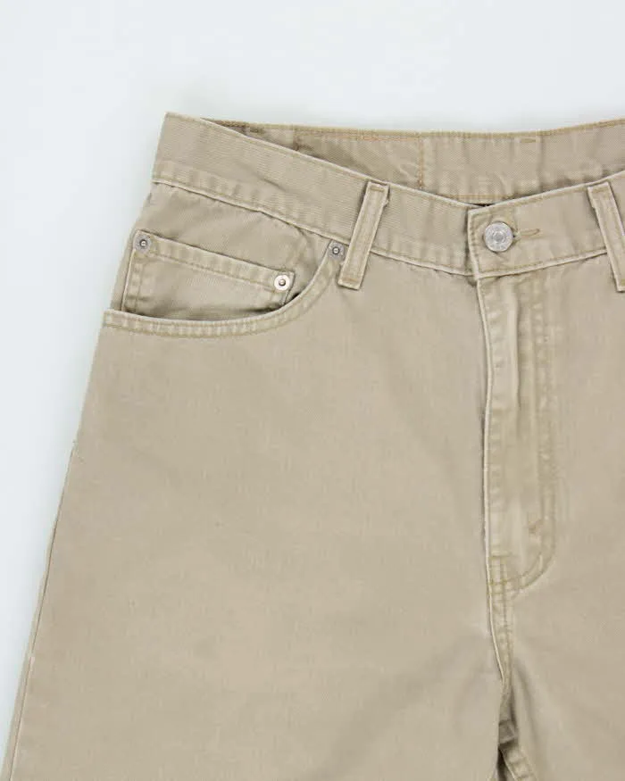 Vintage Y2K 00s Levi's 505 Batwing Khaki Regular Fit Straight Leg Denim Jeans - W33 L28 sold by Rokit product image thumbnail 3