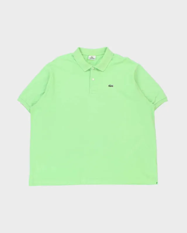 Vintage Y2K 00s Lacoste Lime Classic Croc Short Sleeve Polo Shirt - XXXL made by Lacoste