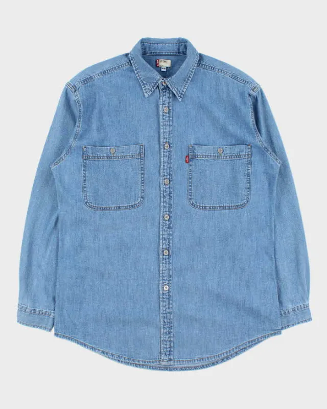Vintage 2000s Levi's Oversized Denim Long Sleeve Shirt - M made by Levi's