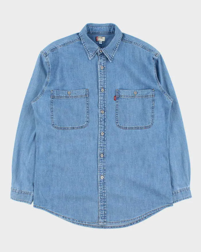 Vintage 2000s Levi's Oversized Denim Long Sleeve Shirt - M sold by Rokit