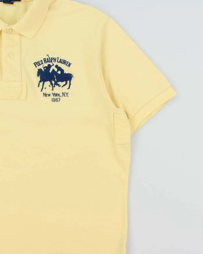 Vintage Y2K 00s Polo Ralph Lauren Double Large Pony #2 Heavyweight Short Sleeve Polo Shirt - L sold by Rokit product image thumbnail 3