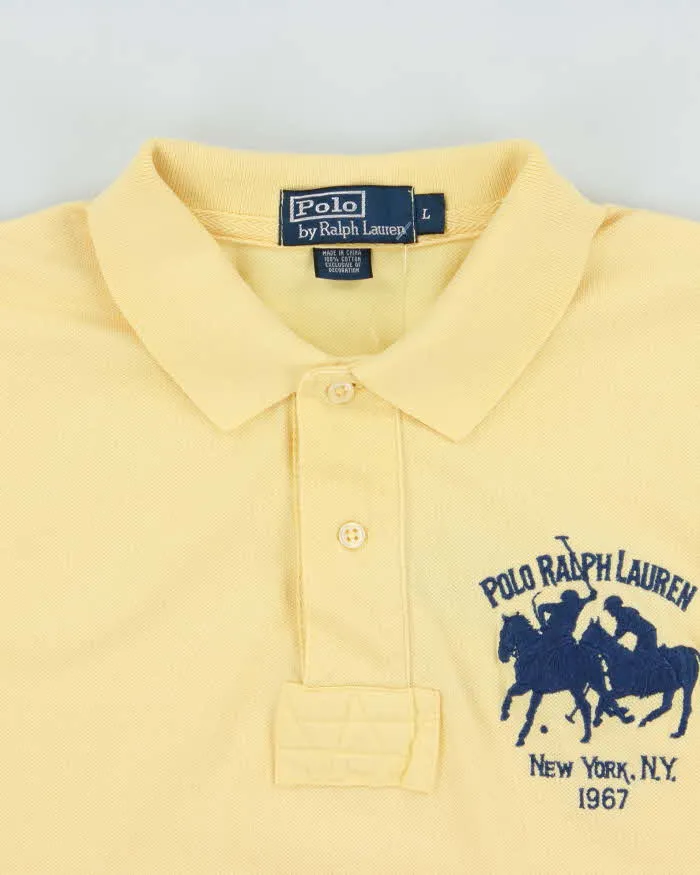 Vintage Y2K 00s Polo Ralph Lauren Double Large Pony #2 Heavyweight Short Sleeve Polo Shirt - L sold by Rokit product image thumbnail 5