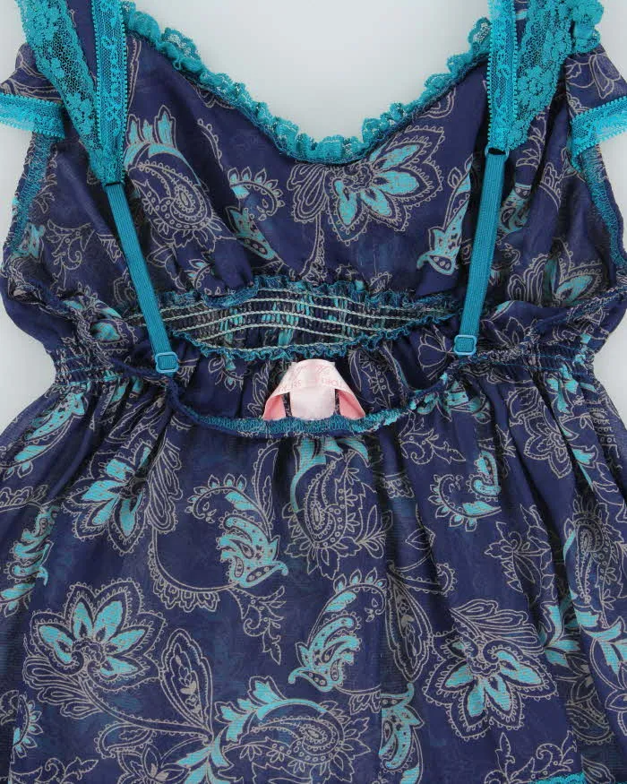 Vintage Y2k 2000s Victoria's Secret Angels Mesh Paisley Pattern Tiered Dress - S sold by Rokit product image thumbnail 5