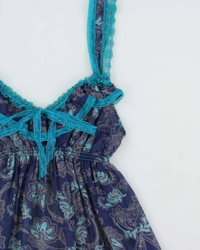 Vintage Y2k 2000s Victoria's Secret Angels Mesh Paisley Pattern Tiered Dress - S sold by Rokit product image thumbnail 3